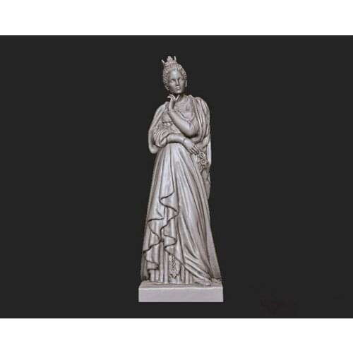 New 3D model relief stl format for CNC Circular engravure Princess Margaret STL