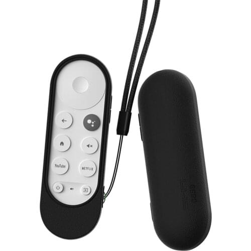 New Silicone case Remote Controller for Chromecast-2020 Sleeve Soft with Lanyard Anti-Slip Protective Cover Dustproof Shockproof
