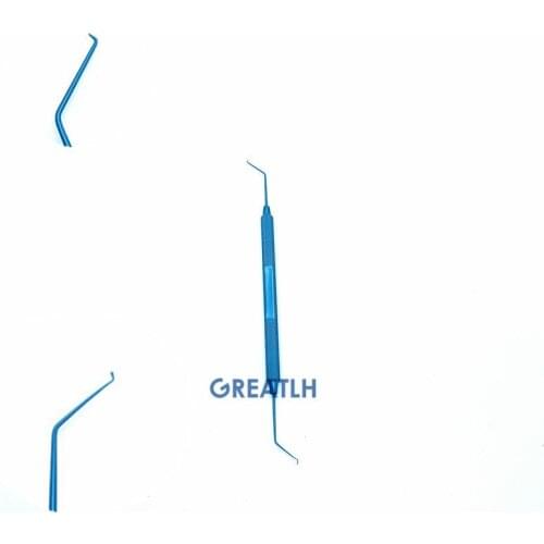 Ophthalmic Phaco Chopper double head hook sharp point Lieberman mirco finger Hook veterinary Eye instrument surgical Ophthalmic