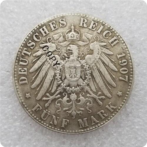 1907 Germany Silver Coin COPY commemorative coins-replica coins medal coins collectibles