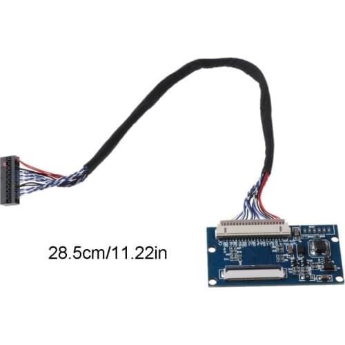1Set LVDS 1ch 8Bit 20Pin to 40Pin TTL Signal LCD Driver Board Converter Board for 7-10.1 inch 1024x768 LCD Panel with Cable