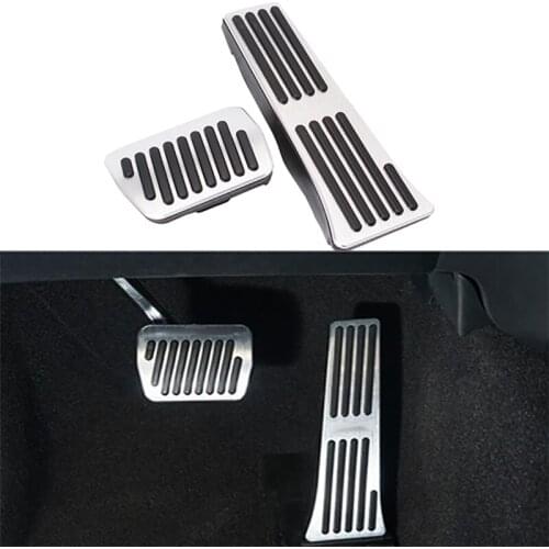For Ford Explorer ST 2020 Aluminum Alloy Car Accelerator Pedal Cover Brake Clutch Pedals Pads Non-Slip Accessories 2pcs/set