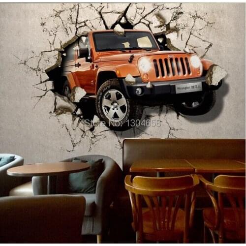 Custom modern wallpaper, 3D car wall murals for living room bedroom dining room bar background wall waterproof papel de parede