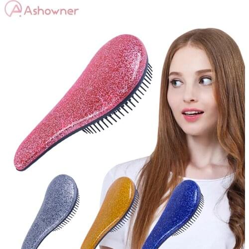 Professional 6 Colors Exquite Cute Useful Comb Salon Styling Hair Brush Detangling Combs Hair Styling Tool