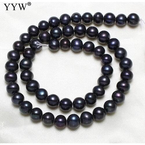 Blue 7-8mm Cultured Potato Freshwater Pearl Beads Natural Pearl Beads For Diy Jewelry Making Charm Beads Bracelet Necklace