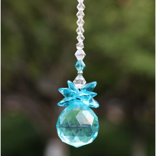 1PCS Glass Crystal Ball Prism Rainbow Maker Chakra Suncatcher Hanging Prisms Window Sun Catcher for Gift