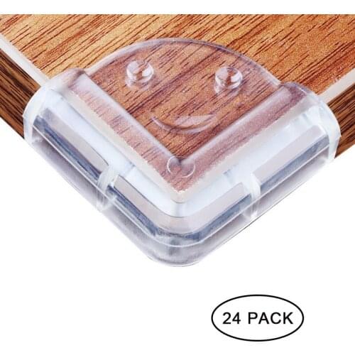 Baby Safety Table Corner Guards Clear 24 Pack Anti-Collision Corner Guard Protector Desk Bed Cupboard Furniture Edge Rubber