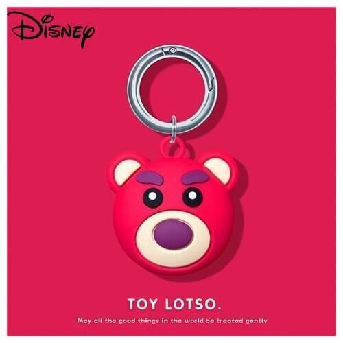 Disney cute strawberry bear for AirTag protective cover Apple AirTags anti-lost air tag shell all-inclusive anti-drop tracker