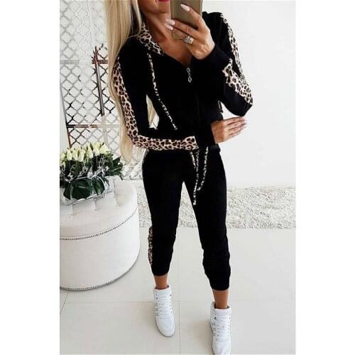 Two Piece Set Women Tracksuit Zipper Hoodies Sweatshirt Pants Set 2021 Autumn Fitness Sports Casual Ladies 2Pcs Sets Streetwear