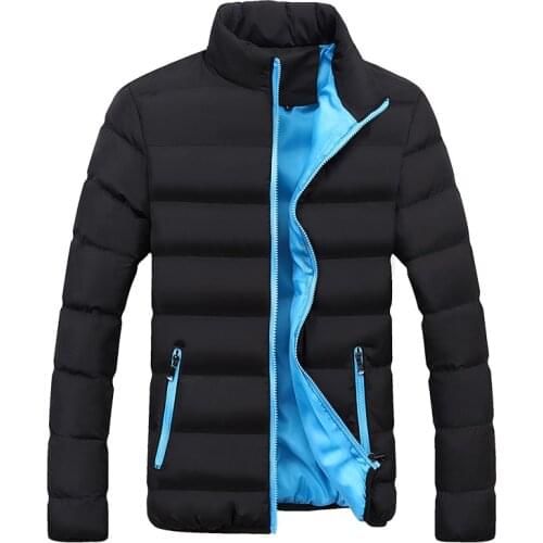 Winter Solid Color Mens Cotton-Padded Jacket Thick Padded Jacket Winter New Cotton-Padded Jacket Short Padded Jacket Men