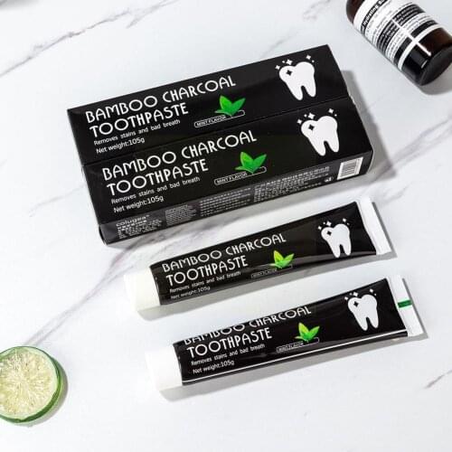 105g Teeth Whitening Toothpaste Bamboo Natural Activated Charcoal Hygiene Toothpaste Stains Tooth Removes Oral Cleaning F1Z8