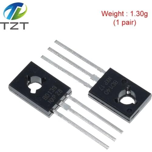 10PCS BD139 BD140 ( 5PCS BD139 + 5PCS BD140 ) TO126 TO-126 new voltage regulator IC