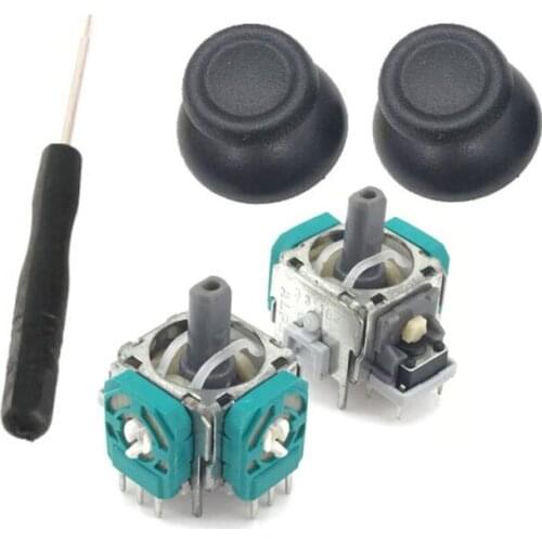 3D Analog Joystick Thumbstick Grip Stick Cap +Repair Tools Screwdriver for Sony PS4 Slim Pro Dualshock 4 DS4 Gamepad Controller