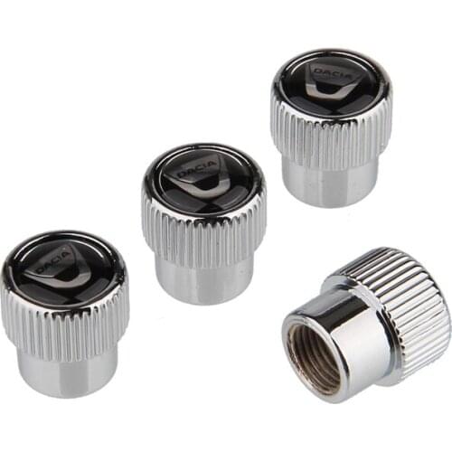 Automobile Wheel Decoration For Dacia Logan Dokker Duster Sandero Lodgy Renault 1310 Car Tire Valve Stem Caps Rim Sticker Emblem