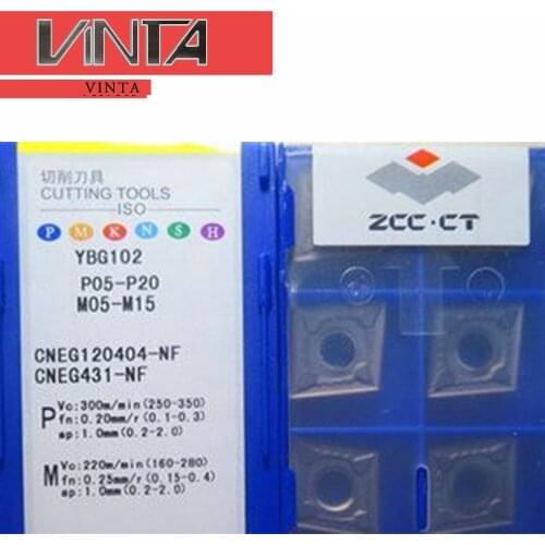 Free shipping ! High Quality 10pcs/lot CNEG120408-NF YBG102 YBG105 CNC Carbide Turning Insets For Milling tools Inserts