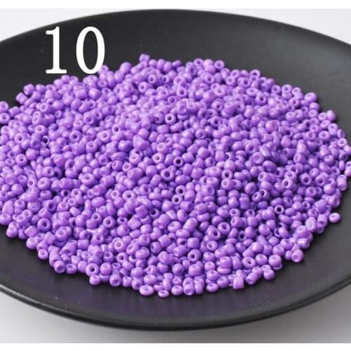 16g 1000pcs 2mm 12/0 Light Purple Round Opaque Loose Spacer Beads Cezch Glass Seed Bead Handmade Jewelry Making DIY Garment Bead
