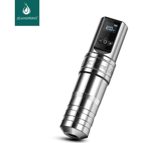 DK-W1 PRO Professional Tattoo Pen With RCA Clip Cord Coreless Motor 2400mAh Wireless Tattoo Pen Battery 2 Size Grip Tattoo Gun