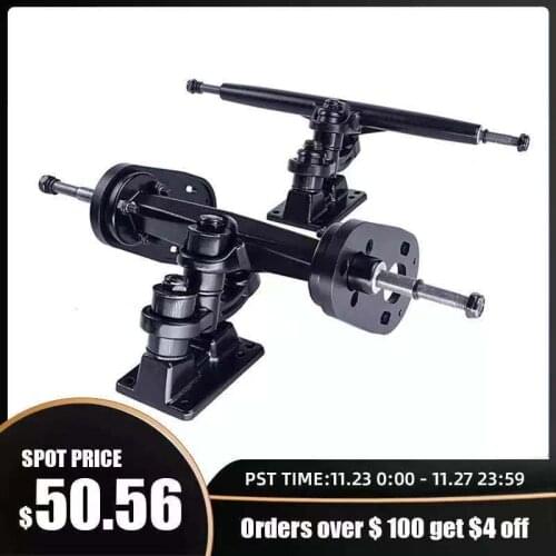 Electric Skateboard Trucks 12 Inches with Motor Mounts for Electric Skateboard Double Kingpin Trucks Kits Electric|Flipsky