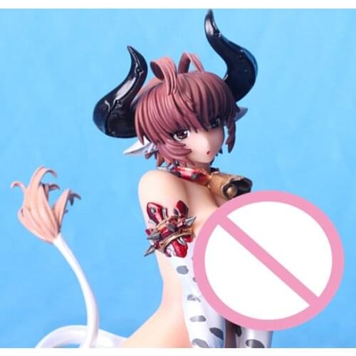 Japanese anime action figures huge breasts Mouse Unit Bakunyu Ushimusume Melfi 1/6 naked anime figures