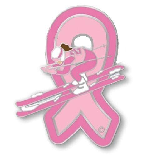 Custom Breast Cancer Awareness Pink Ribbon Downhill Soft Hard Enamel Brooch Gold Lapel Pin Can be Customized