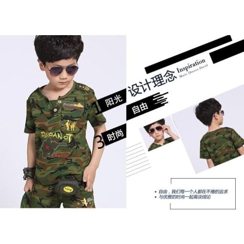 Camouflage Military Costumes Boys Camouflage Uniform Costumes Childrens Cosplay Uniform Scouting