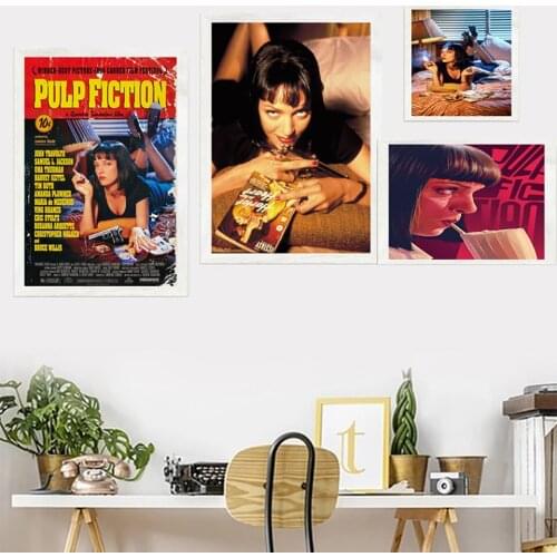 Classic Movie Quentin Tarantino Retro Painting Canvas Art HD Poster Living Room Bedroom Wall Home Decor