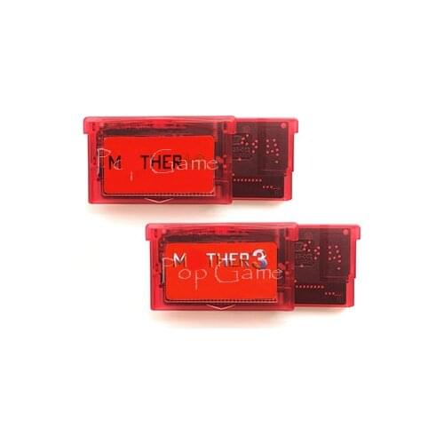 Mther 1-2 Mther 3 Transport Red Shell for 32 Bit Video Game Cartridge Console Card Handheld Player