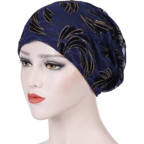 Leaf Shape Lace Riding Cap Unisex Breathable Comfort Turban