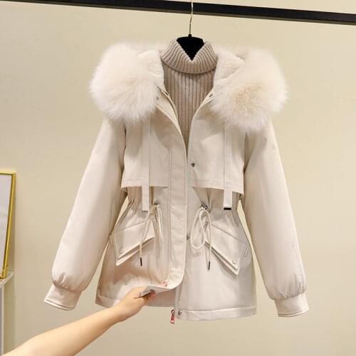 LDKVGSU Women's Parkas With Fur