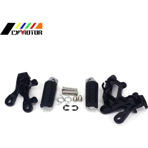 Motorcycle Silver /Black Aluminum Foot Pegs For Kawasaki ZZR1400 ZX14R ZZ 1400R 2006 2007 2008 2009 2010 2011 2012 2013 2014