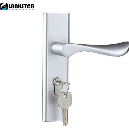 New Space Aluminum Door Lock Modern Minimalist Handle Locks Indoor Silent Lockset Bearing Mute Lockcore Room Door-lock
