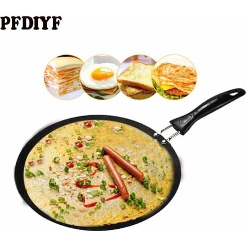 PFDIYF 30 CM Frying Pan Non-Stick Pans No Oil-smoke Melaleuca Cake Pancake Maker Frying Pan Bakeware Multifunction Cooking Tool