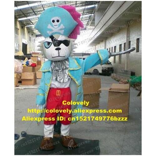 Pirate Captain Buccaneers Sea Rover Shipmaster Skipper Mascot Costume Adult Character Birthday Party Holiday Gifts zz7193