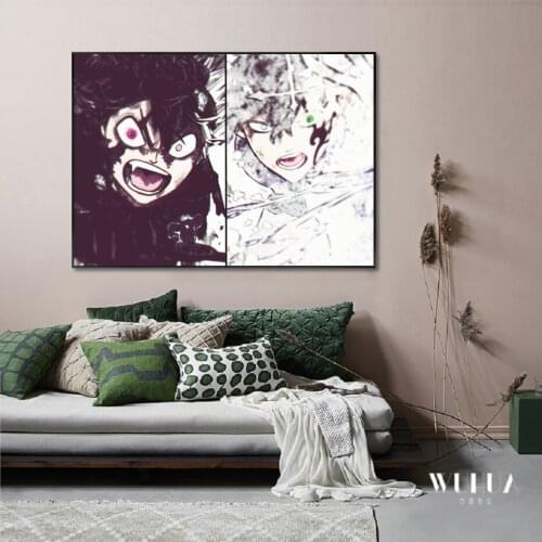 Black Clover Japanese Classic Character Scene Poster Mural Gift Wall Art Canvas Painting Decorative Prints Printing Boys Bedroom