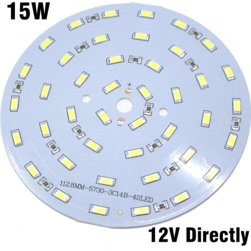 30pcs Driverless 12V 15W LED Lamp Plate, SMD 5730 Integrated IC LED PCB White/ Warm White Light Source