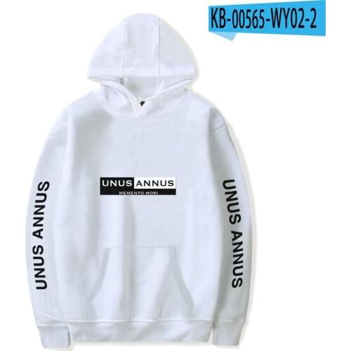 Popular TV Unus Annus Hoodies Black And White Sweatshirts Men Women Casual Autumn Winter Pullover Boys/girls Unus Annus Clothes
