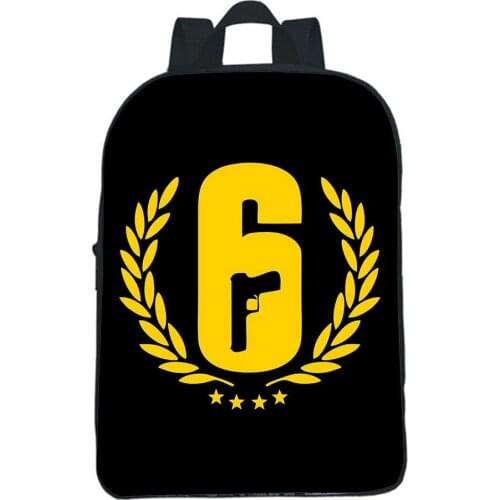 Rainbow Six Siege Backpacks Boy Girl Bag Backpack Children Bag Kindergarten Fashion Cartoon School Bag Casual Bookbag Mochila