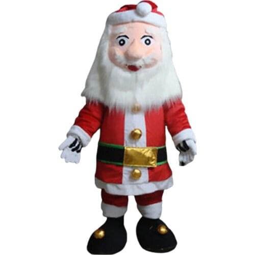 Christmas Santa Claus Mascot Costume Suits Outfits Advertising Fursuit Carnival Cosplay Party Game Dress Adults Size Holiday New