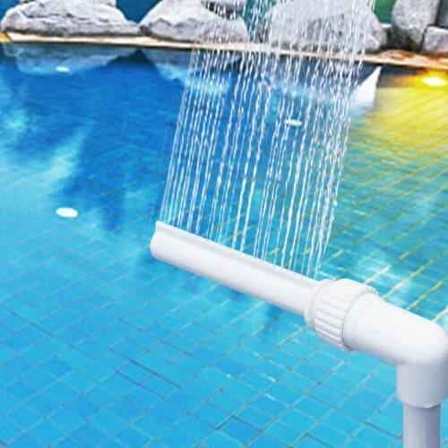 Garden Ground Swimming Pool Waterfall Fountain Adjustable Pool Cascade Hose Pipe Nontoxic Fountain Tube Nozzles Sprinklers Spray