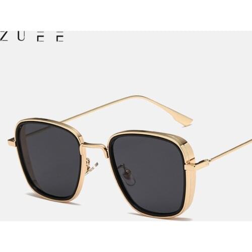 Vintage Steampunk Sunglasses Men 2021 Retro Metal Square Eyewear Trendy Brand Sun Glasses Shades For Women lunette de soleil