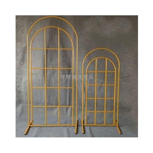 Wedding props, iron doors and windows, decorations, wedding stage background, arch, forest outdoor decoration