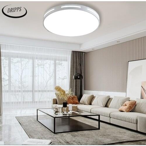 Nordic bedroom metal frame bedroom ceiling lamp round villa hotel LED lamp living room simple lighting lamp
