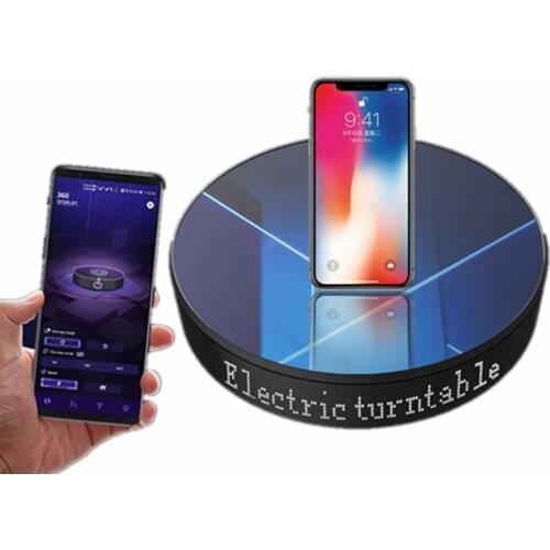 20cm APP Controlled LED Display Electric Rotating Turntable Jewelry Model Live Commercial Advertising Business Display Stand