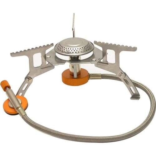 Outdoor Camping Gas Stove Electronic Ignition Portable Split Burner Stove Lighter Tourist Gear Kitchen Grill Cooking Device
