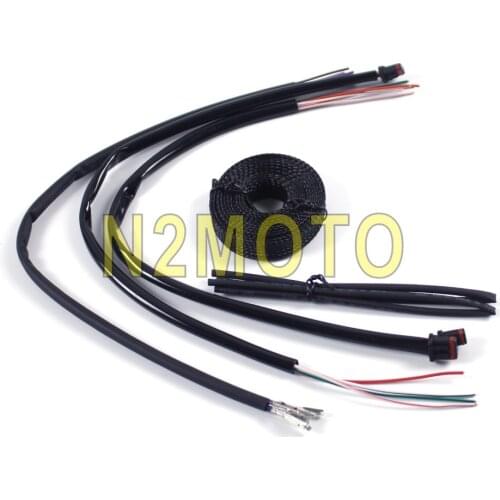 10"-16" APE Hanger Handlebar Wire Hardness Wiring Extensions for Harley Touring FLHT FLHR FLHX FLTR FL 2014-2018 Throttle Cable