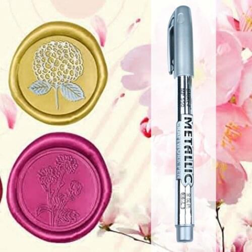 Vintage Sealing Wax Stamp Mark Pen DIY Art Decoration Fire Paint Seal Special Graffiti Waxing Color Markers Pens