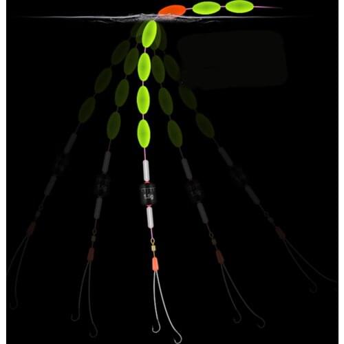 1Group 6PCS/3pcs Oval Red/Yellow Mini Fishing Float MakingFloating Bobber Rig BeansStriking Beads With Hole No Stopper