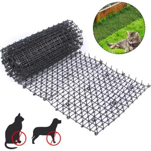 1Pc Garden Anti-cat Net Plastic Prevent Cat Thorn Mat Vegetable Garden Plant Protection Mesh Multi-function Protective Net