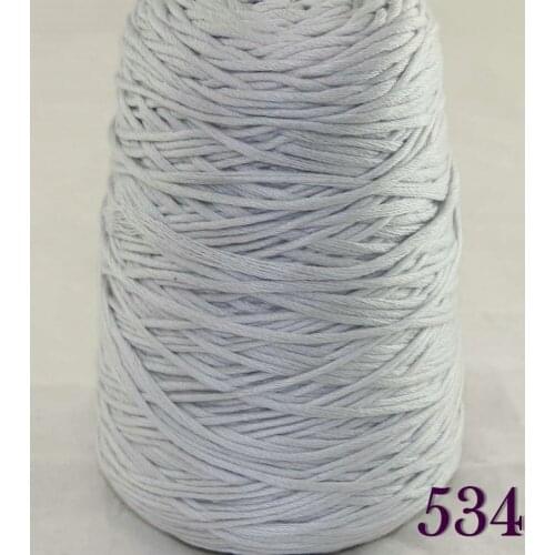 1X400g soft sell high quality 100% cotton hand-woven yarn Silver Grey cone 422-537