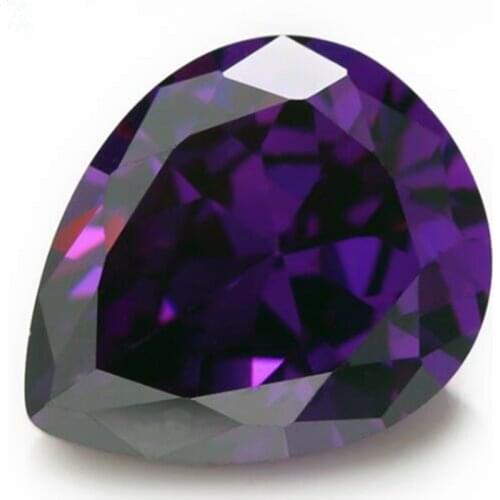 7.40 Cts Natural Gemstone Purple Sapphire 10x12mm Pyriform Cut Gem Sri-Lanka VVS